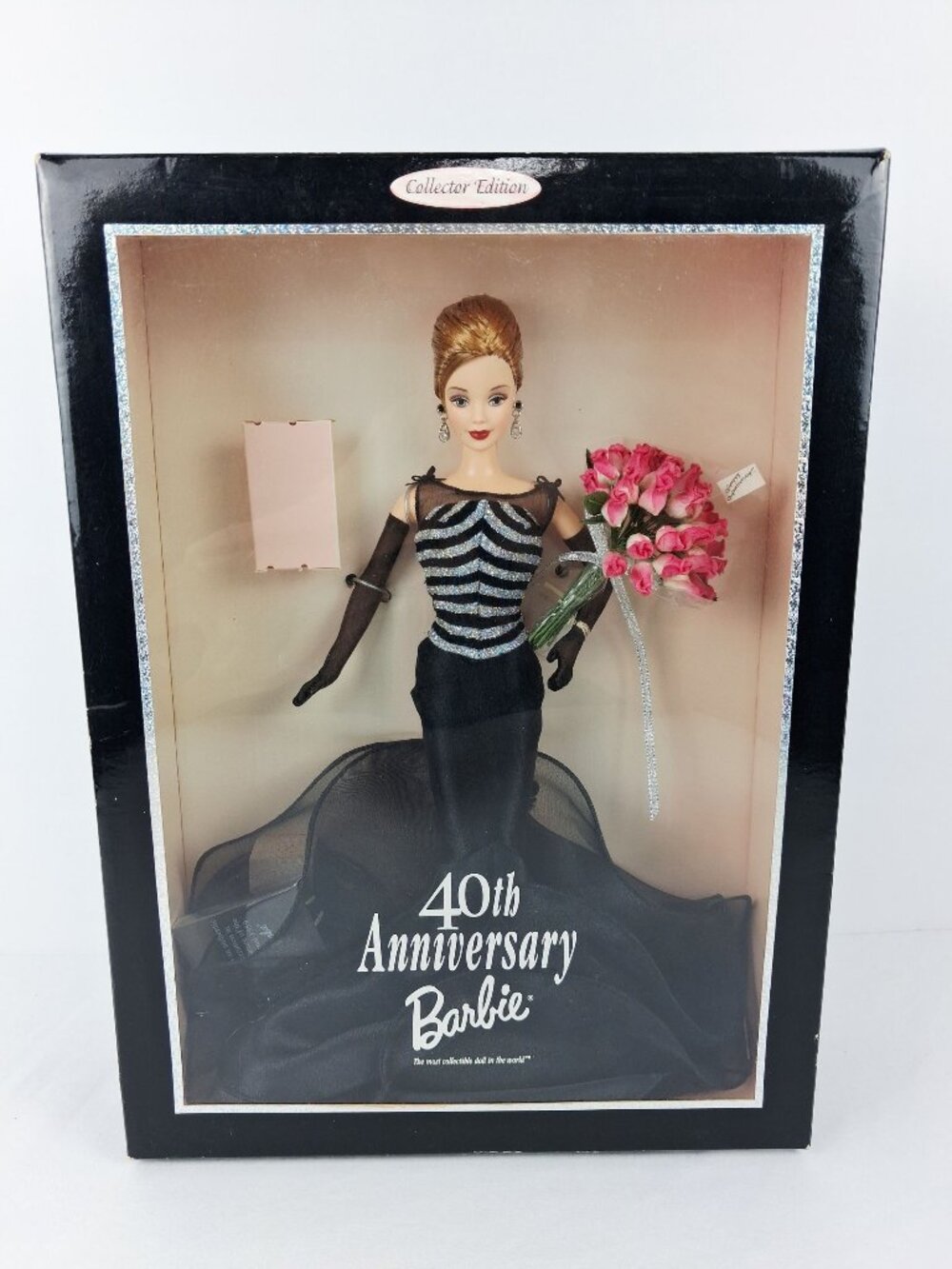 Barbie 40th Anniversary Collector Edition Doll In Black & Silver Gown Mint NIB